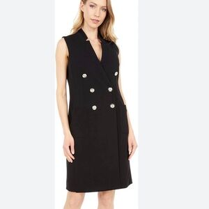 TOMMY HILFIGER Double Breasted Faux Wrap Sheath Dress Womens size 12